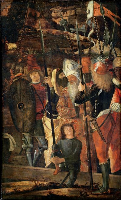 Groep van Oriëntaalse, Joden en soldaten, 1493-95 door Vittore Carpaccio